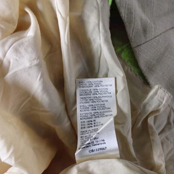 NWT Anthropologie Floral Embroidered Midi Dress Size 2 - Picture 16 of 16